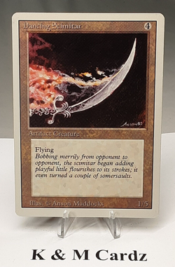 MTG - 3rd Edition - Revised - Dancing Scimitar - Rare - MP/LP - Image 1