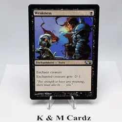 MTG - M10 - Weakness - #121 - Lightly Played - Image 1
