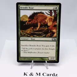 MTG - M12 - Brindle Boar - #167 - Lightly Played - Image 1