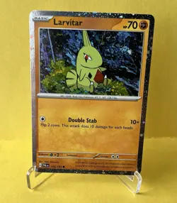 Larvitar 110/193 Paldea Evolved Cosmos Holo Exclusive Pokemon TCG Card NM - Image 1