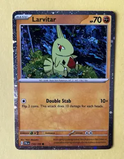Larvitar 110/193 Paldea Evolved Cosmos Holo Exclusive Pokemon TCG Card NM - Image 2