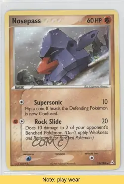 Nosepass Pokemon EX Holon Phantoms #25 2006 READ 0b3 - Image 1