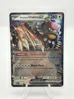 Bloodmoon Ursaluna ex 177 Pokemon Scarlet & Violet Black Star Promo Holo NM - Image 1