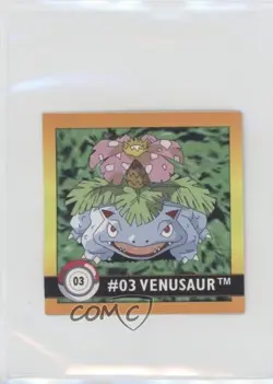 Venusaur Artbox Pokemon Stickers Series 1 #03 1999 4ib - Image 1