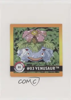 Venusaur Artbox Pokemon Stickers Series 1 #03 1999 kd0 - Image 1