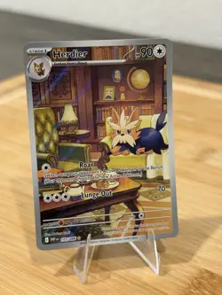 Herdier 155/086 Pokemon White Flare Illustration Rare Full Art Near Mint - Image 1
