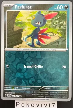Carte Pokemon FARFURET 061/131 REVERSE EV8.5 Evolutions Prismatiques PRE FR NEUF - Image 1