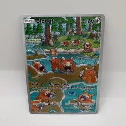 Bidoof Pokemon TCG Pocket Illustration Rare Immersive Textured Holo Custom - Image 1
