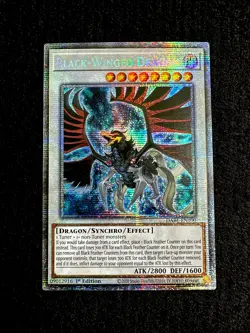 YUGIOH • BLACK-WINGED DRAGON • STARLIGHT RARE • DABL-EN100 • 1st • NM - Image 1