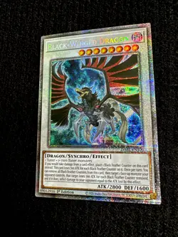 YUGIOH • BLACK-WINGED DRAGON • STARLIGHT RARE • DABL-EN100 • 1st • NM - Image 3