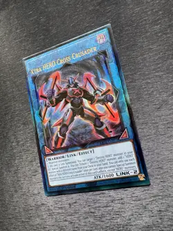 YuGiOh! Xtra HERO Cross Crusader RA04 - Error Misprint Name Shift 1st Edition NM - Image 4
