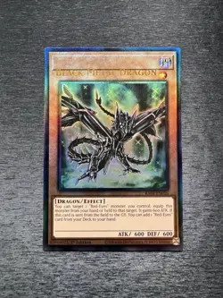 YuGiOh! Black Metal Dragon RA04 - Error Misprint Name Shift 1st Ed Near Mint - Image 1