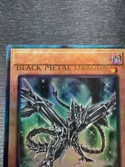 YuGiOh! Black Metal Dragon RA04 - Error Misprint Name Shift 1st Ed Near Mint - Image 3