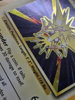 Pokemon TCG Zapdos Base Set Holo Unlimited Rare Card 16/102 - Image 5