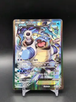 Pokemon TCG Card - Blastoise EX XY122 Black Star Promo Full Art XY Holo Rare - Image 1