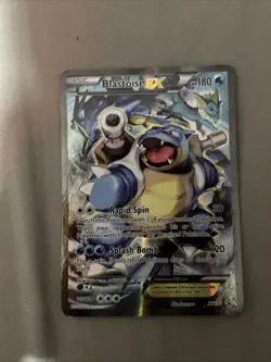Pokemon TCG Card - Blastoise EX XY122 Black Star Promo Full Art XY Holo Rare - Image 2