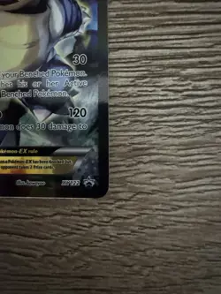 Pokemon TCG Card - Blastoise EX XY122 Black Star Promo Full Art XY Holo Rare  - Image 3