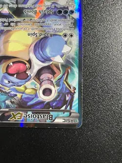 Pokemon TCG Card - Blastoise EX XY122 Black Star Promo Full Art XY Holo Rare - Image 5