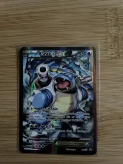 Pokemon TCG Card - Blastoise EX XY122 Black Star Promo Full Art XY Holo Rare - Image 1