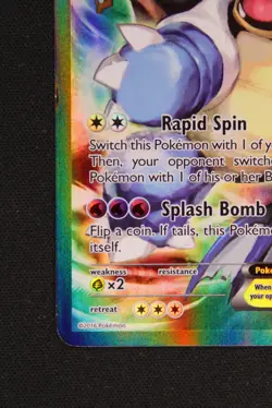 Pokemon TCG Card - Blastoise EX XY122 Black Star Promo Full Art XY Holo Rare - Image 5