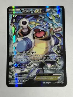 Pokemon TCG Card - Blastoise EX XY122 Black Star Promo Full Art XY Holo Rare - Image 1