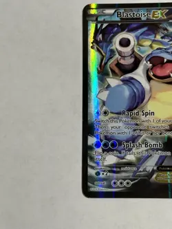 Pokemon TCG Card - Blastoise EX XY122 Black Star Promo Full Art XY Holo Rare - Image 2