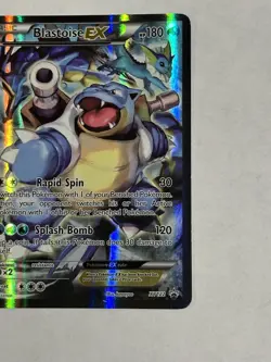 Pokemon TCG Card - Blastoise EX XY122 Black Star Promo Full Art XY Holo Rare - Image 3