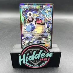 Pokemon TCG Card - Blastoise EX XY122 Black Star Promo Full Art XY Holo Rare - Image 1