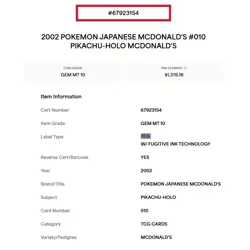 PSA 10 Pikachu 010/018 Holo McDonald's Promo 2002 pokemon card Japanese - Image 3