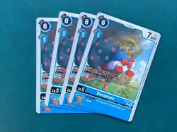 Deramon BT21-038 Playset World Convergence Digimon Card Game x4 - Image 1