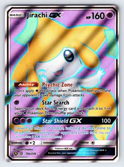Jirachi GX 79a/236 2019 S&M Unified Minds Pokemon Card Alternate Art Promo - Lp - Image 1