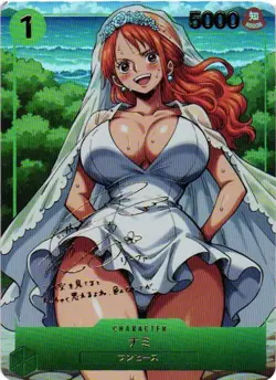 NAMI ONE PIECE Holographic Custom Art Goddess Story Anime Collectible Card - Image 1