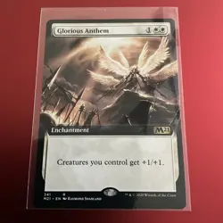 Glorious Anthem (Extended Art) - Near Mint MTG Magic 2021 Core Set - Image 1