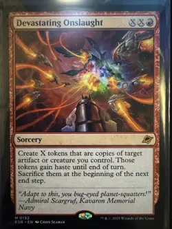 NM In Hand Devastating Onslaught EOE Ships Now MTG Mythic Red Finisher - Image 1