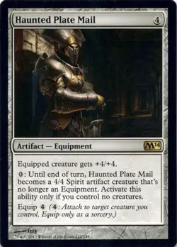Haunted Plate Mail Core Set 2014 (M14) - Magic MTG LP - Image 1