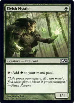 Elvish Mystic Core Set 2014 (M14) - Magic MTG LP - Image 1