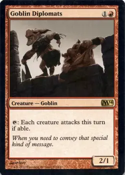 Goblin Diplomats Core Set 2014 (M14) - Magic MTG LP - Image 1