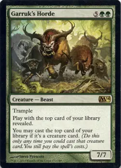 Garruk's Horde Core Set 2014 (M14) - Magic MTG LP - Image 1