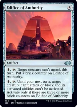 X 1 Edifice of Authority NM J22 764 MTG Magic The Gathering - Image 1
