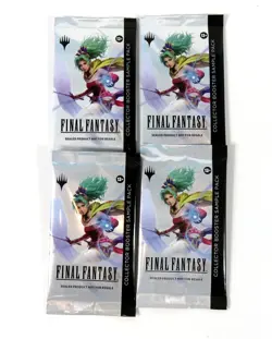 4x FINAL FANTASY - MTG - Collector Booster SAMPLE PACK Sealed - Image 2