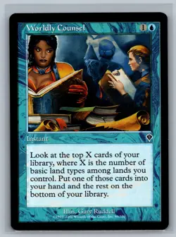 Magic The Gathering Invasion 4x Worldly Counsel #89/350 MTG TCG CCG Playset - Image 1