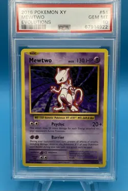 2016 Pokemon XY Evolutions #51 Mewtwo PSA 10 GEM MINT - Image 5