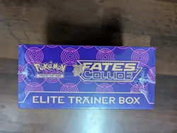POKEMON TCG XY Fates Collide Purple ELITE TRAINER Factory Sealed Box Alakazam - Image 5