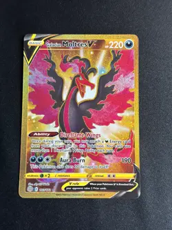 Pokemon 2022 TCG - Galarian Moltres V 183/177 -Gold Secret Rare- Brilliant Stars - Image 1