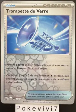 Carte Pokemon TROMPETTE DE VERRE 110/131 REVERSE EV8.5 PRE FR NEUF - Image 1