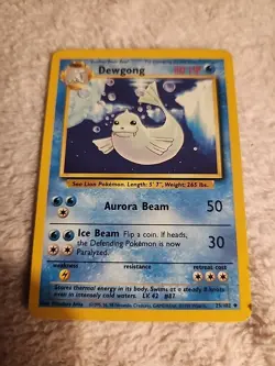 Dewgong 25/102 - Uncommon 1999 English Base Set Pokemon Card - Near Mint & LP - Image 3