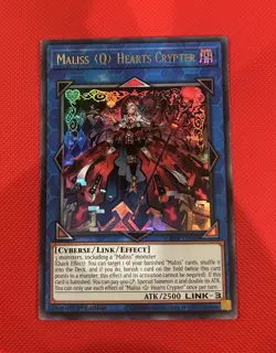 Yugioh Maliss Q Hearts Crypter CRBR-EN020 Ultra Rare 1st Ed - Image 1