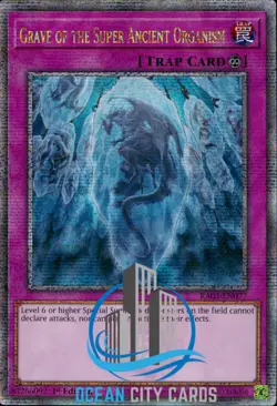 Yugioh RA03-EN077 Grave of the Super Ancient Organism Quarter Century Rare - Image 1