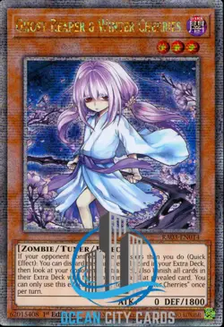 Yugioh RA03-EN014 Ghost Reaper & Winter Cherries Quarter Century Secret Rare - Image 1
