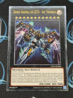 Yugioh Divine Arsenal Aa-Zeus - Sky Thunder OP18-EN002 Ultimate Rare - Image 1